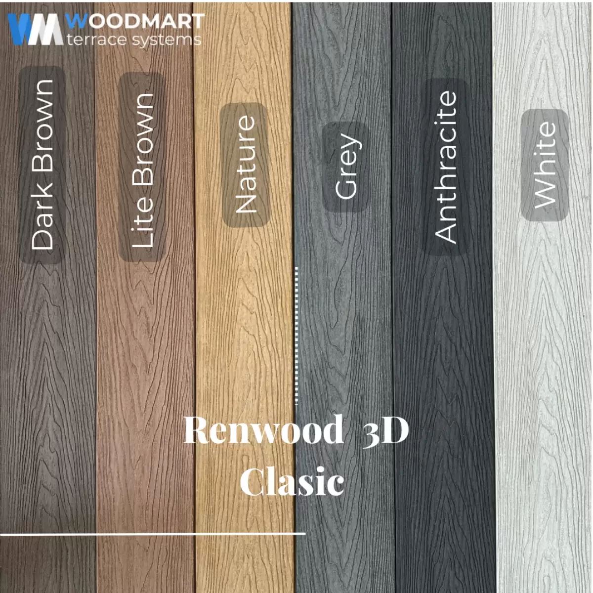 Терасна дошка ДПК Renwood 3D Classic