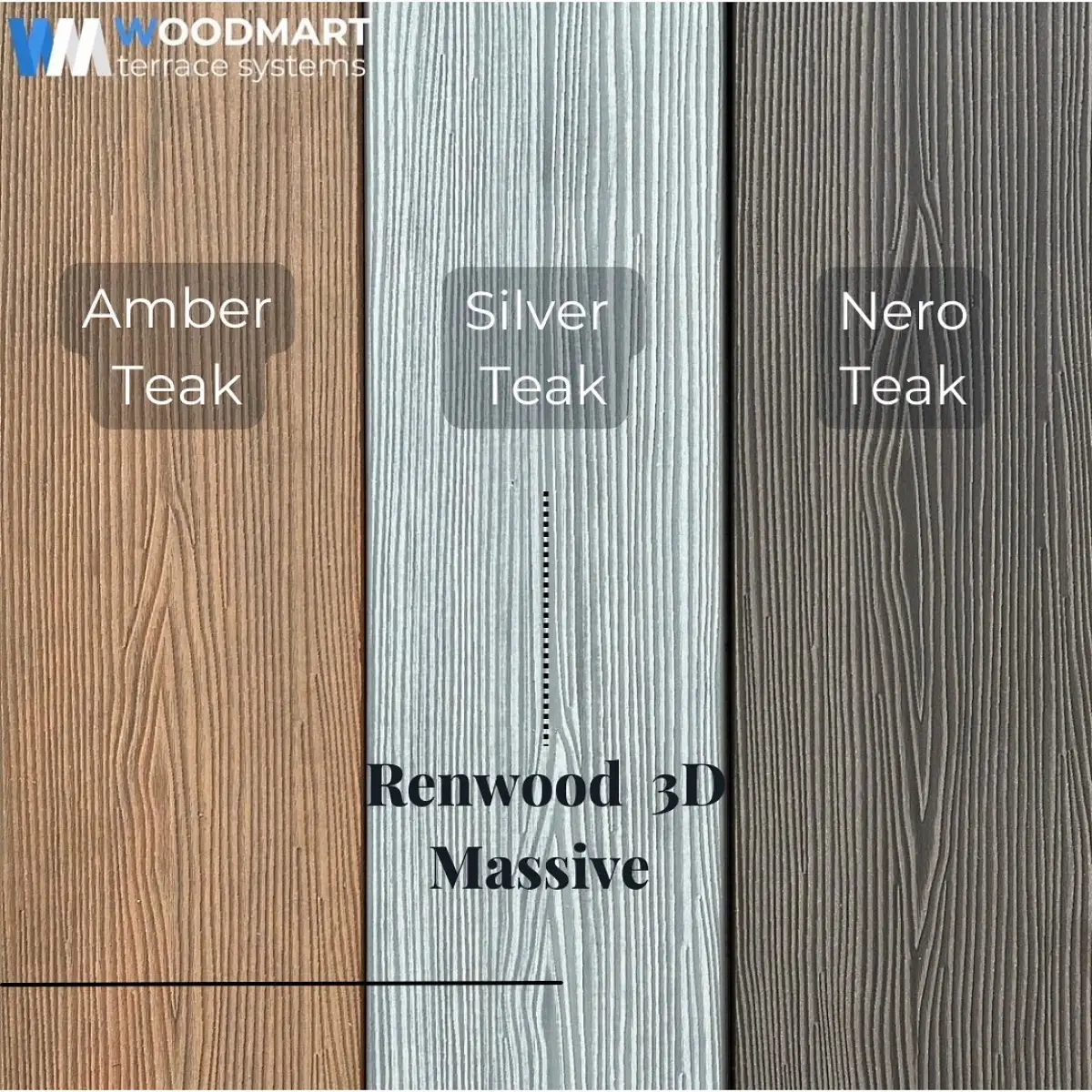 Терасна дошка ДПК Renwood 3D Massive