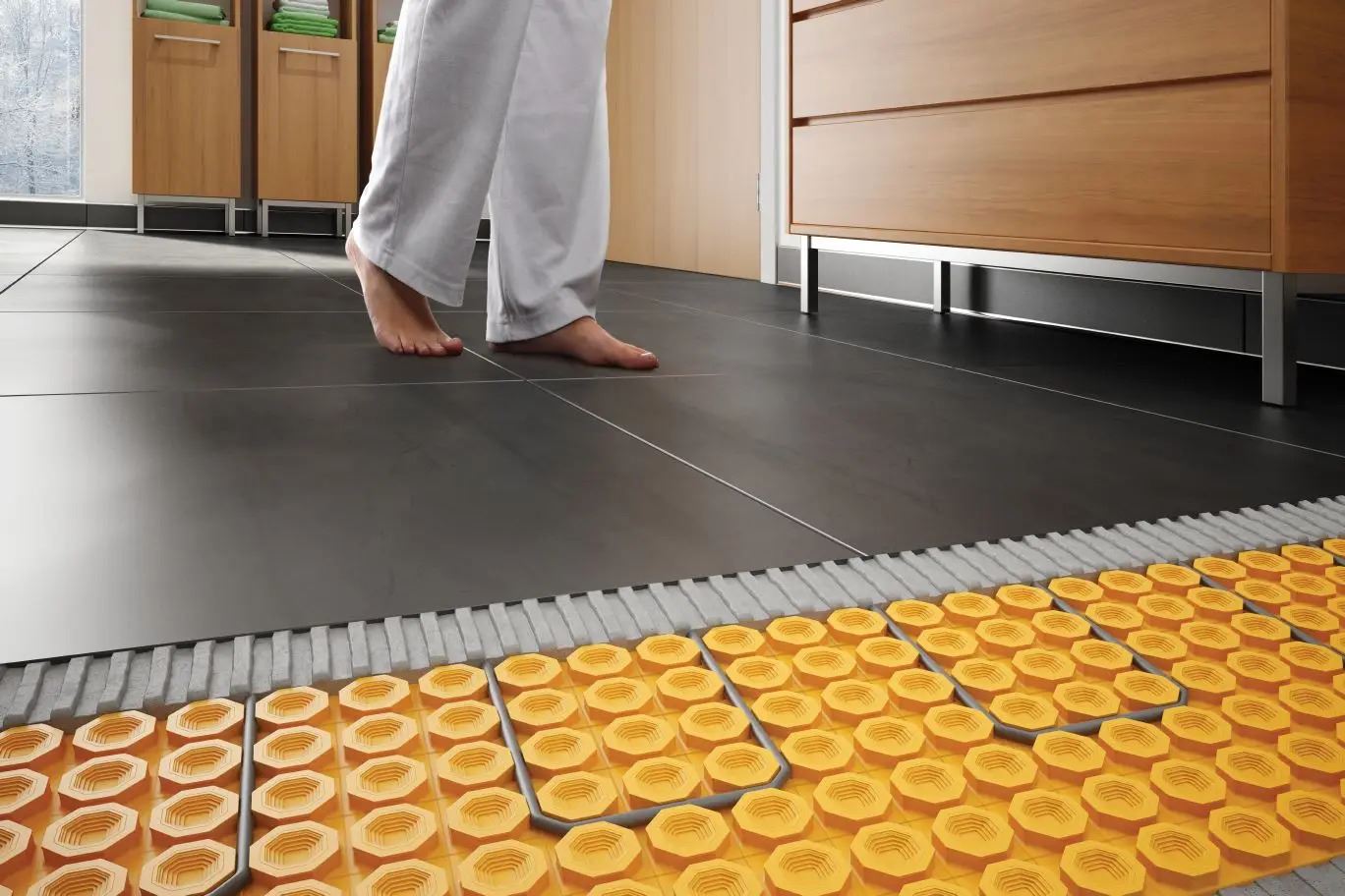 Мембрана гідроізоляційна SCHLUTER DITRA HEAT для укладання кабелів електричної теплої підлоги