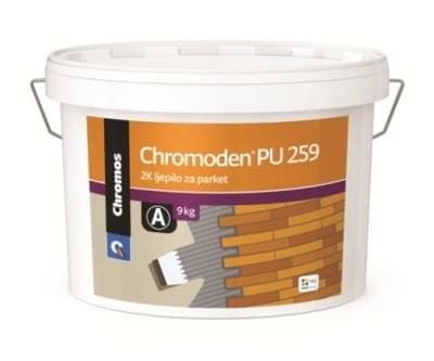 CHROMODEN PU 259 Двокомпонентний поліуретановий клей для паркету, 9,9 кг