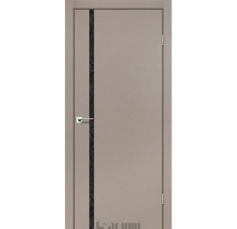 Двері PLATO LINE PTL-02 Сірий краст (CPL чорний)