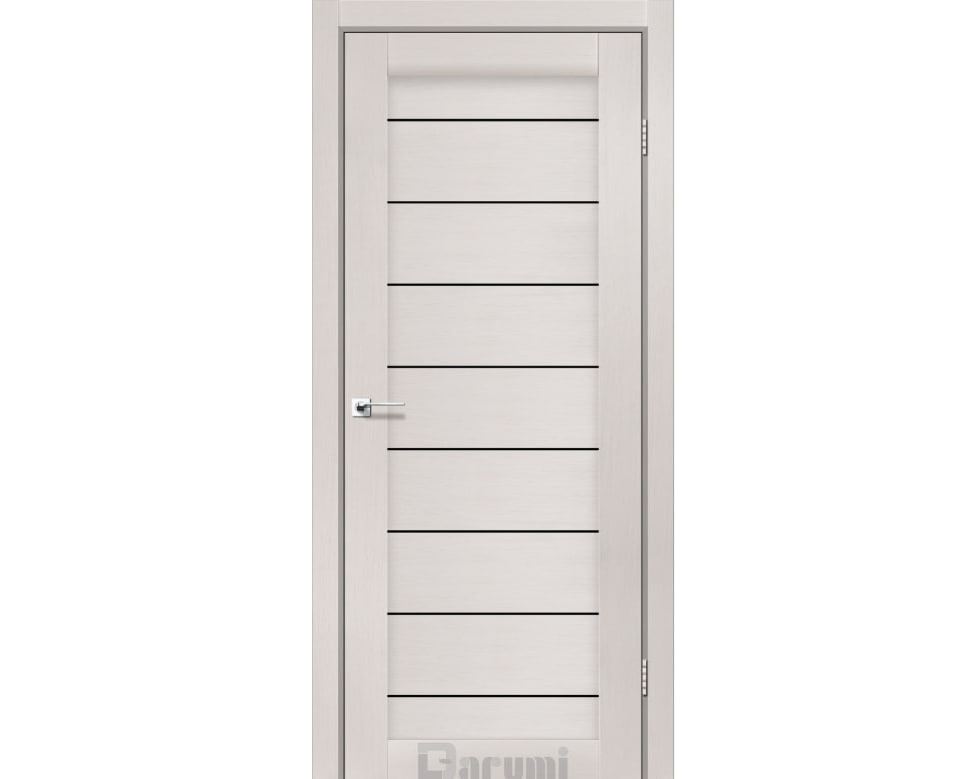Двері LEONA Дуб ольс (чорне «Lacobel»)