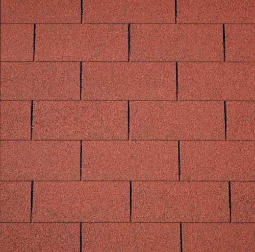 Бітумна черепиця Number One 3Tab (10) Tile Red