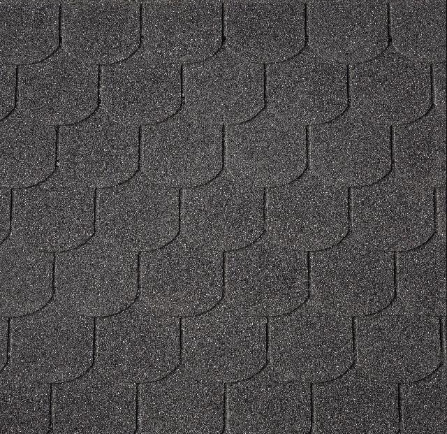 Бітумна черепиця NumberOne Biber (01) Black