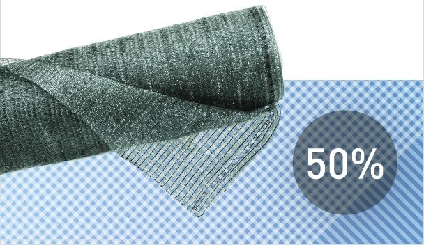 Cітка полімерна для затінювання 50% (4*50м)!