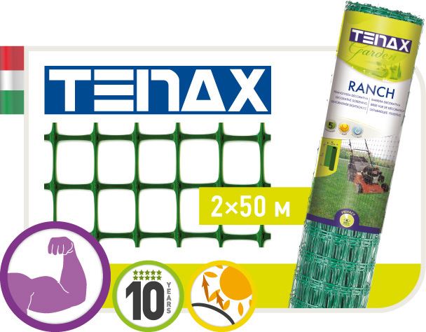 Сітка полімерна Tenax “Ранч-1“ зелена (2х50м)