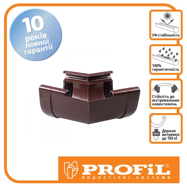 Кут Profil внутрішній 130 коричневий W 135°