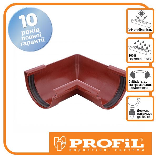 Кут Profil внутрішній 130 цегляний W 90°