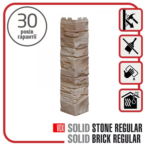 Планка VOX “Зовнішній кут“ Solid Stone UMBRIA 0,42 м